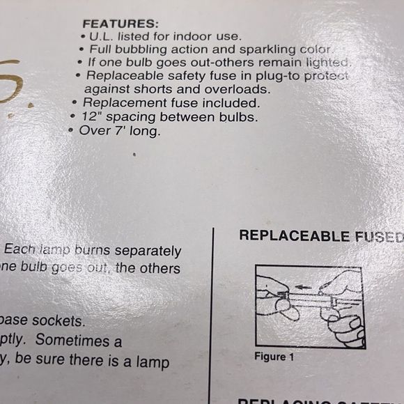 NEW Vintage Noma Christmas Bubble Lights - Picture 6 of 6